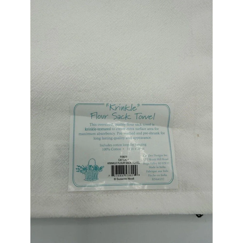 Kay Dee Designs Crazy‎ Cattitude Cat Lady Kitchen Towel Set Of 2